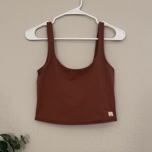 Vuori women’s tank top camel brown size small